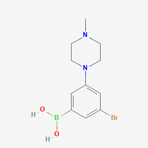 molecular formula C11H16BBrN2O2 B2416523 3-Bromo-5-(4-methylpiperazino)phenylboronic acid CAS No. 2096338-85-9