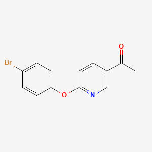 molecular formula C13H10BrNO2 B2416532 5-Acetyl-2-(4-bromophenoxy) pyridine CAS No. 1557799-39-9