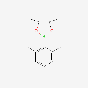 molecular formula C15H23BO2 B2416540 4,4,5,5-Tetramethyl-2-(2,4,6-trimethylphenyl)-1,3,2-dioxaborolane CAS No. 171364-84-4