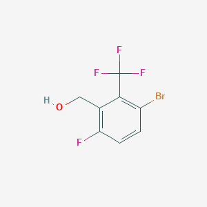molecular formula C8H5BrF4O B2416578 3-Bromo-6-fluoro-2-(trifluoromethyl)benzyl alcohol CAS No. 2090282-94-1