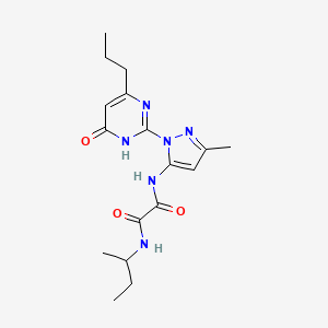 molecular formula C17H24N6O3 B2416617 N1-(sec-丁基)-N2-(3-甲基-1-(6-氧代-4-丙基-1,6-二氢嘧啶-2-基)-1H-吡唑-5-基)草酰胺 CAS No. 1013987-06-8