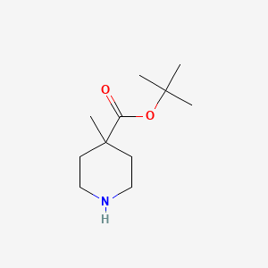 molecular formula C11H21NO2 B2416619 Tert-butyl 4-methylpiperidine-4-carboxylate CAS No. 1342133-04-3