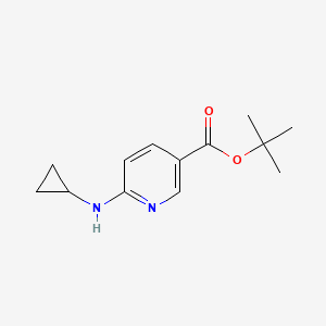 molecular formula C13H18N2O2 B2416620 Tert-butyl 6-(cyclopropylamino)pyridine-3-carboxylate CAS No. 2248293-76-5
