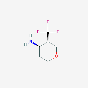 molecular formula C6H10F3NO B2416631 (3R,4R)-3-(Trifluoromethyl)oxan-4-amine CAS No. 2230803-41-3