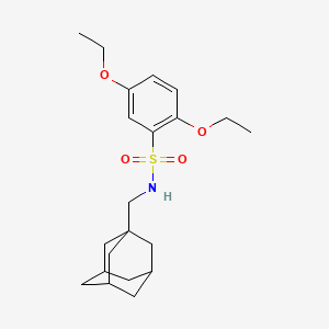 molecular formula C21H31NO4S B2416633 N-(1-金刚烷甲基)-2,5-二乙氧基苯磺酰胺 CAS No. 446028-76-8