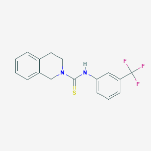 molecular formula C17H15F3N2S B2416640 N-(3-(三氟甲基)苯基)-3,4-二氢异喹啉-2(1H)-硫代氨基甲酰胺 CAS No. 216774-42-4