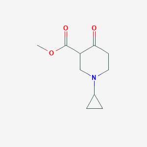 molecular formula C10H15NO3 B2416650 1-环丙基-4-氧代哌啶-3-羧酸甲酯 CAS No. 908095-31-8