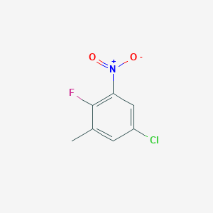 molecular formula C7H5ClFNO2 B2416656 5-氯-2-氟-1-甲基-3-硝基苯 CAS No. 1631758-13-8
