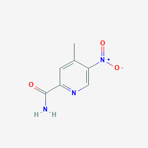 molecular formula C7H7N3O3 B2416661 4-甲基-5-硝基烟酰胺 CAS No. 59290-38-9