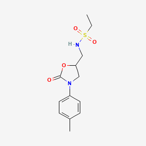 N-((2-oxo-3-(p-tolyl)oxazolidin-5-yl)methyl)ethanesulfonamide
