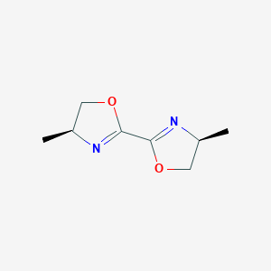 molecular formula C8H12N2O2 B2416675 (S,S)-4,4-Dimethyl-4,5,4',5'-tetrahydro [2.2]bioxazolyl CAS No. 336884-31-2