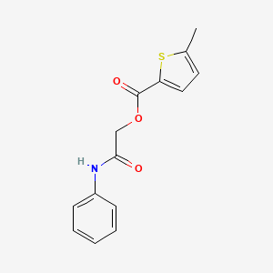 (2-Anilino-2-oxoethyl) 5-methylthiophene-2-carboxylate