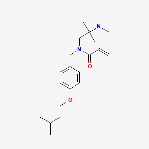 molecular formula C21H34N2O2 B2416708 N-[2-(dimethylamino)-2-methylpropyl]-N-{[4-(3-methylbutoxy)phenyl]methyl}prop-2-enamide CAS No. 2094252-42-1