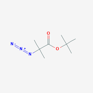 molecular formula C8H15N3O2 B2416712 Tert-butyl 2-azido-2-methylpropanoate CAS No. 1639467-11-0