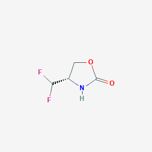 molecular formula C4H5F2NO2 B2416741 (4S)-4-(Difluoromethyl)-1,3-oxazolidin-2-one CAS No. 2059155-02-9