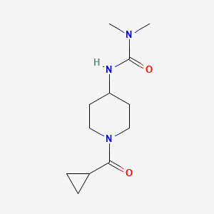 molecular formula C12H21N3O2 B2416751 3-[1-(Cyclopropanecarbonyl)piperidin-4-yl]-1,1-dimethylurea CAS No. 1796155-32-2