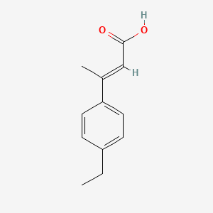 molecular formula C12H14O2 B2416753 3-(4-Ethylphenyl)but-2-enoic acid CAS No. 1380395-08-3; 1528-56-9
