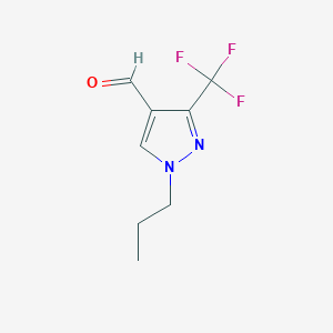 1-Propyl-3-(trifluoromethyl)pyrazole-4-carbaldehyde