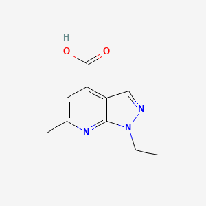 1-ethyl-6-methyl-1H-pyrazolo[3,4-b]pyridine-4-carboxylic acid
