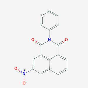 molecular formula C18H10N2O4 B241677 5-nitro-2-phenyl-1H-benzo[de]isoquinoline-1,3(2H)-dione 