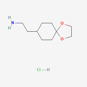 2-(1,4-Dioxaspiro[4.5]decan-8-yl)ethanamine hydrochloride