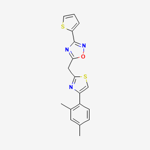 molecular formula C18H15N3OS2 B2416786 N-(2-chlorobenzyl)-2-{[1-(4-fluorophenyl)-6-oxo-1,6-dihydropyridazin-3-yl]oxy}butanamide CAS No. 1115908-52-5