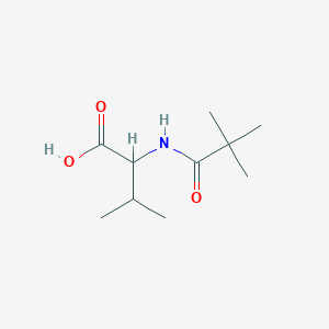 2-(2,2-Dimethylpropanamido)-3-methylbutanoic acid