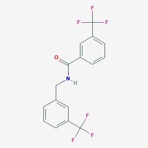 molecular formula C16H11F6NO B2416808 3-(三氟甲基)-N-(3-(三氟甲基)苄基)苯甲酰胺 CAS No. 303145-01-9