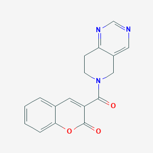 molecular formula C17H13N3O3 B2416811 3-(5,6,7,8-四氢吡啶并[4,3-d]嘧啶-6-羰基)-2H-色满-2-酮 CAS No. 1797982-48-9