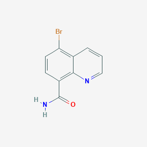 molecular formula C10H7BrN2O B2416817 5-Bromoquinoline-8-carboxamide CAS No. 1823338-54-0