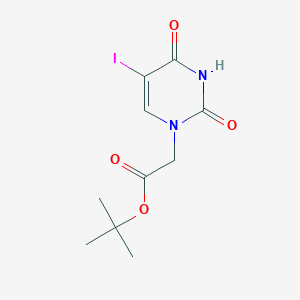 molecular formula C10H13IN2O4 B2416831 Tert-butyl 2-(5-iodo-2,4-dioxopyrimidin-1-yl)acetate CAS No. 207724-94-5