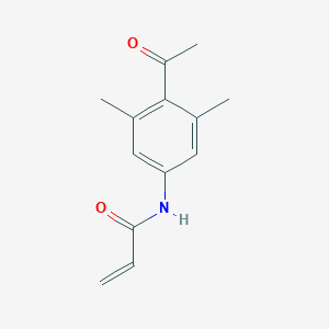 molecular formula C13H15NO2 B2416836 N-(4-Acetyl-3,5-dimethylphenyl)prop-2-enamide CAS No. 2361640-41-5