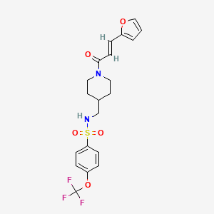 (E)-N-((1-(3-(furan-2-yl)acryloyl)piperidin-4-yl)methyl)-4-(trifluoromethoxy)benzenesulfonamide