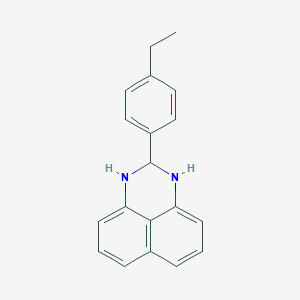 molecular formula C19H18N2 B241686 2-(4-ethylphenyl)-2,3-dihydro-1H-perimidine 