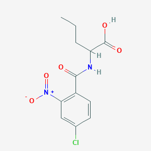 molecular formula C12H13ClN2O5 B2416872 2-[(4-Chloro-2-nitrophenyl)formamido]pentanoic acid CAS No. 1192509-55-9