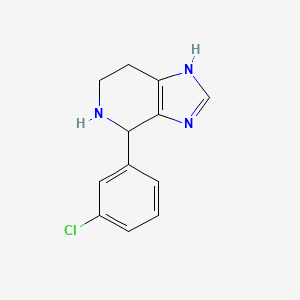 molecular formula C12H12ClN3 B2416884 4-(3-chlorophenyl)-4,5,6,7-tetrahydro-3H-imidazo[4,5-c]pyridine CAS No. 18094-25-2