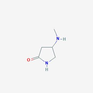 molecular formula C5H10N2O B2416886 4-(Methylamino)pyrrolidin-2-one CAS No. 1195687-54-7