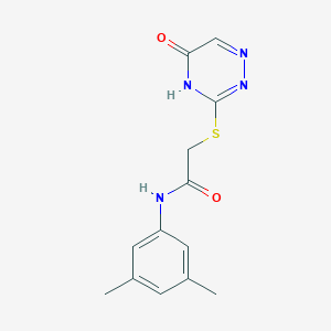 molecular formula C13H14N4O2S B2416898 N-(3,5-dimethylphenyl)-2-((5-oxo-4,5-dihydro-1,2,4-triazin-3-yl)thio)acetamide CAS No. 877433-00-6