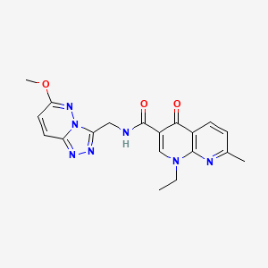 1-ethyl-N-((6-methoxy-[1,2,4]triazolo[4,3-b]pyridazin-3-yl)methyl)-7-methyl-4-oxo-1,4-dihydro-1,8-naphthyridine-3-carboxamide