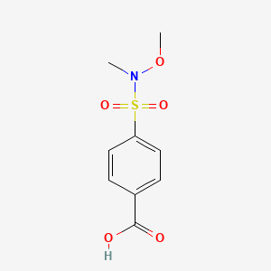 molecular formula C9H11NO5S B2416927 4-[甲氧基(甲基)磺酰氨基]苯甲酸 CAS No. 863669-56-1