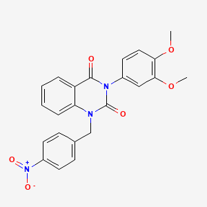 3-(3,4-dimethoxyphenyl)-1-(4-nitrobenzyl)quinazoline-2,4(1H,3H)-dione