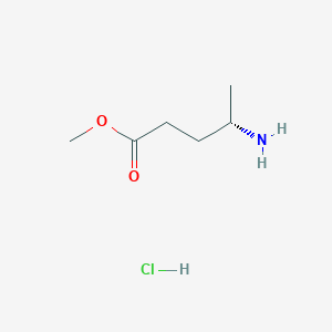 molecular formula C6H14ClNO2 B2416932 (S)-Methyl 4-aminopentanoate hydrochloride CAS No. 1608459-14-8
