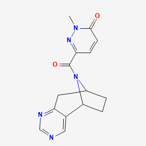 2-methyl-6-((5R,8S)-6,7,8,9-tetrahydro-5H-5,8-epiminocyclohepta[d]pyrimidine-10-carbonyl)pyridazin-3(2H)-one