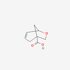 molecular formula C8H10O3 B2416944 6-氧代双环[3.2.1]辛-3-烯-1-羧酸 CAS No. 2247103-62-2