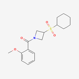 (3-(Cyclohexylsulfonyl)azetidin-1-yl)(2-methoxyphenyl)methanone
