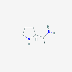 molecular formula C6H14N2 B2416962 1-(Pyrrolidin-2-yl)ethan-1-amine CAS No. 129231-14-7