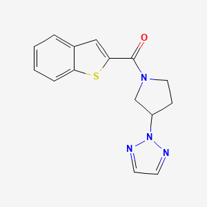 (3-(2H-1,2,3-triazol-2-yl)pyrrolidin-1-yl)(benzo[b]thiophen-2-yl)methanone