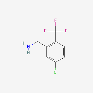 molecular formula C8H7ClF3N B2417004 5-Chloro-2-(trifluoromethyl)benzylamine CAS No. 942319-05-3