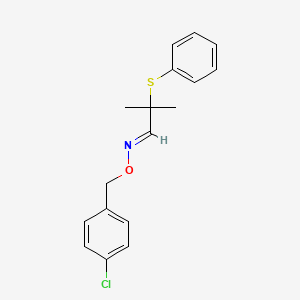 2-methyl-2-(phenylsulfanyl)propanal O-(4-chlorobenzyl)oxime