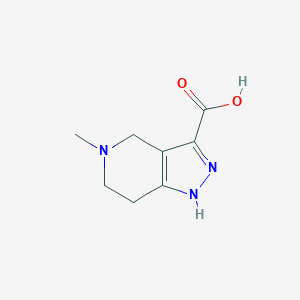 molecular formula C8H11N3O2 B2417012 5-Methyl-4,5,6,7-tetrahydro-1H-pyrazolo[4,3-c]pyridine-3-carboxylic acid CAS No. 1177283-79-2